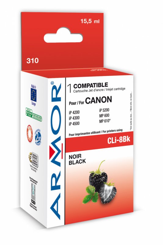 Armor ink-jet pro Canon iP4200, 16ml(CLI8Bk), čip - obrázek produktu