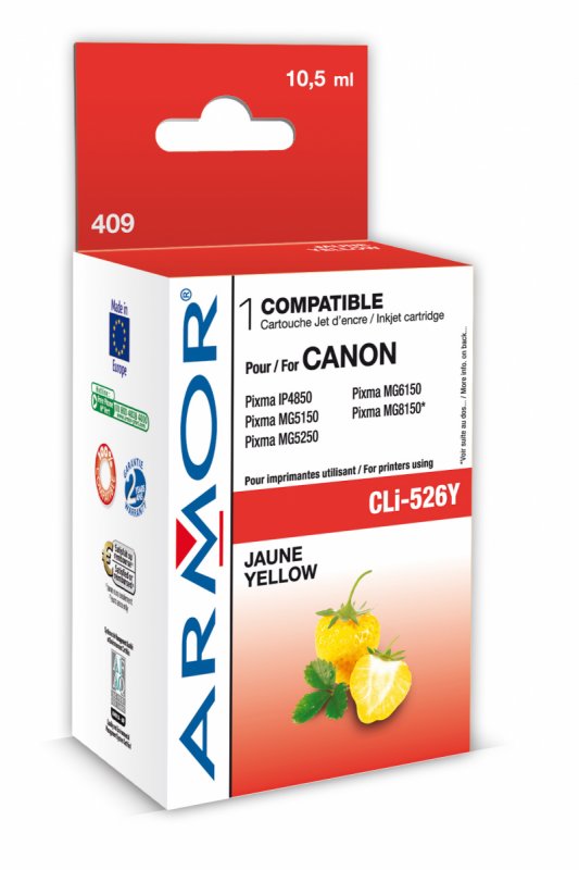 Armor ink-jet pro Canon CLi-526, 10,5ml, yellow - obrázek produktu