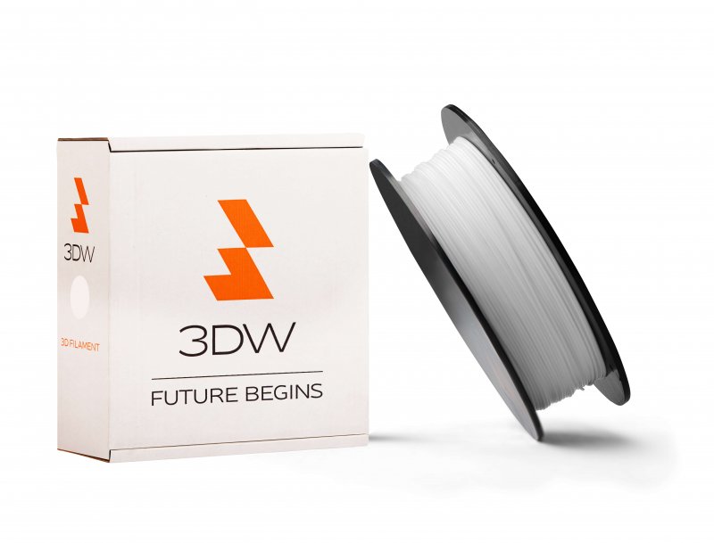 3DW - ABS filament 1,75mm bílá, 0,5 kg, tisk 220-250°C - obrázek produktu