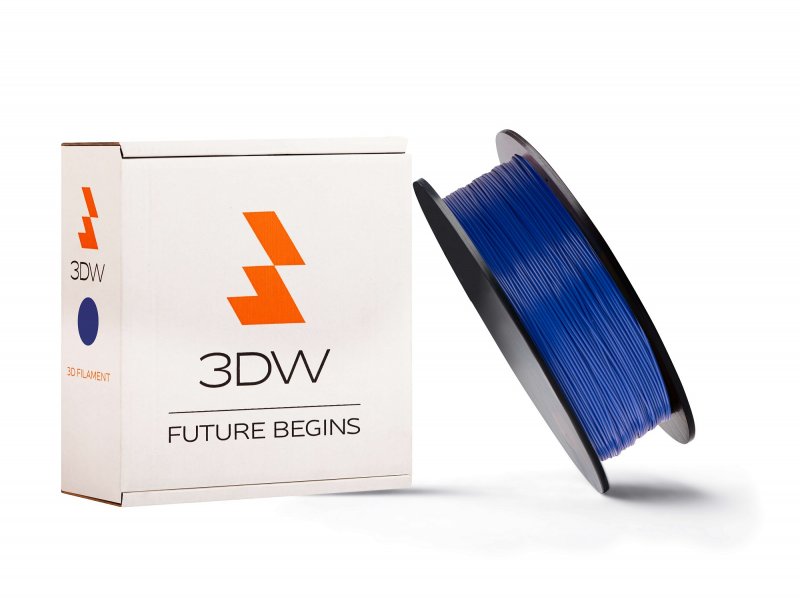 3DW - PLA filament 1,75mm tm.modrá, 1kg, tisk 190-210°C - obrázek produktu