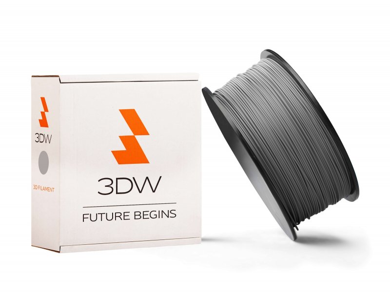 3DW - PLA filament 2,9mm šedá, 1kg, tisk 195-225°C - obrázek produktu