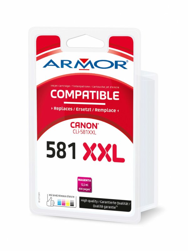 Armor ink-jet pro Canon (CLI581XXL) magenta kapacita:12,2ml /  760p CLI-581 XXL - obrázek produktu