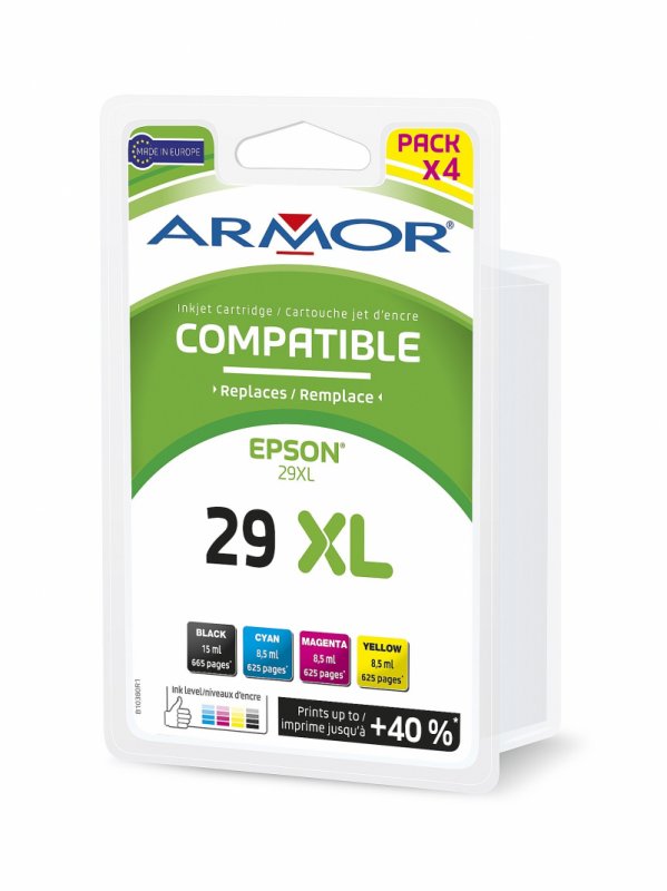 Armor ink-jet pro Epson (C13T29964010)4-pack (CMYK) kapacita:1x15ml/ 3x8,5ml - obrázek produktu