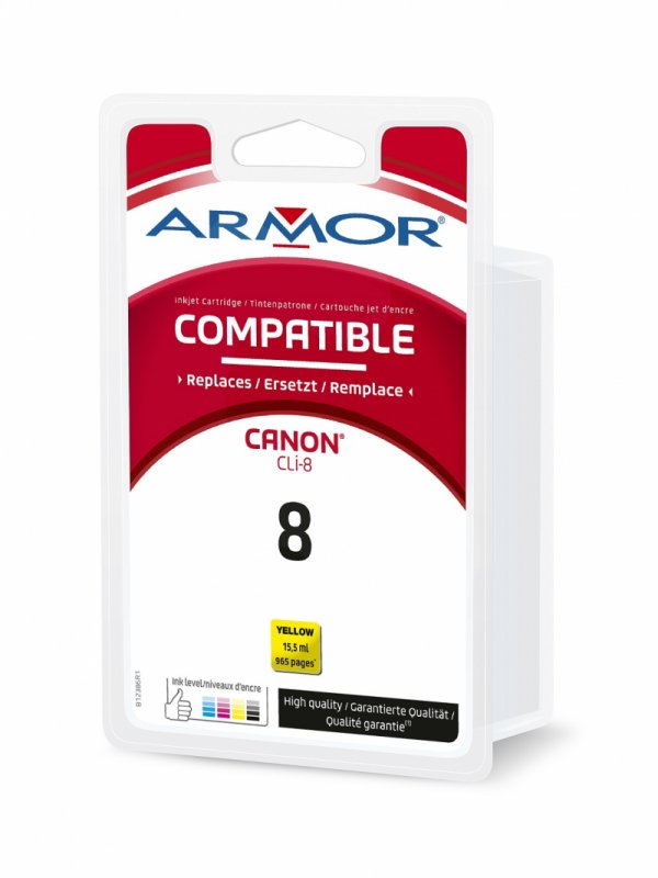Armor ink-jet pro CANON Cli-8Y, žlutá/ yellow - obrázek produktu