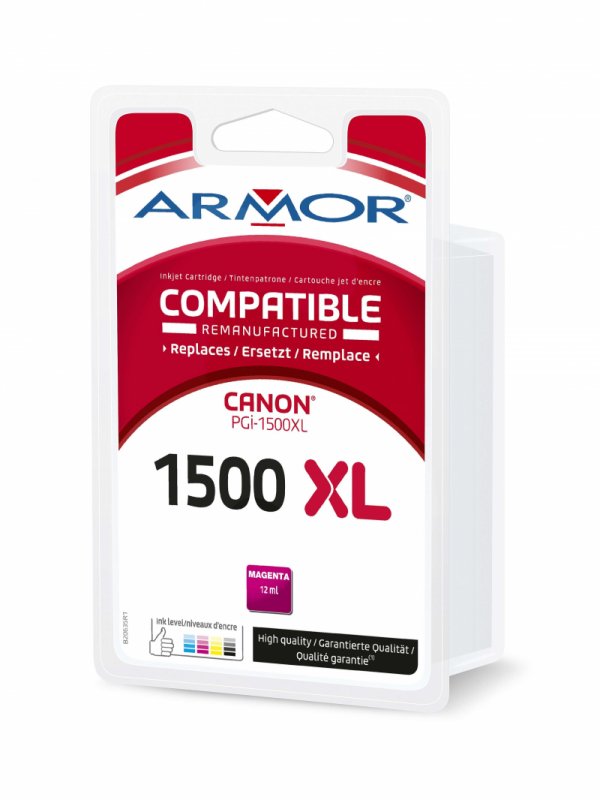 Armor ink-jet pro CANON PGI-1500XLM, červená/ mag. - obrázek produktu
