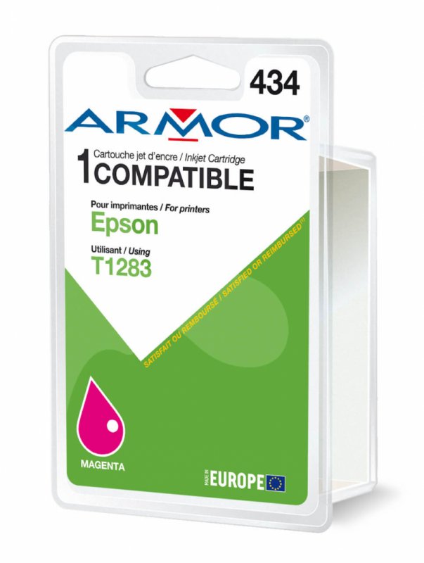 Armor ink-jet pro EPSON C13T12834012, červená/ mag. - obrázek produktu