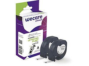 WECARE ARMOR páska kompatibilní s DYMO S0721610,Black/ White,2*12mm*4m - obrázek produktu