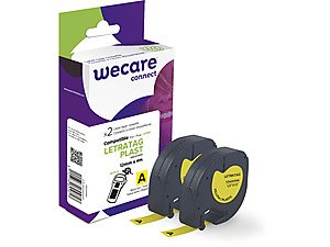 WECARE ARMOR páska kompatibilní s DYMO S0721620,Black/ Yellow,2*12mm*4m - obrázek produktu