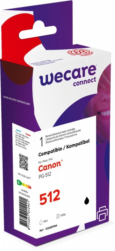 WECARE ARMOR ink kompatibilní s Canon PG-512, 15ml, černá/ black - obrázek produktu