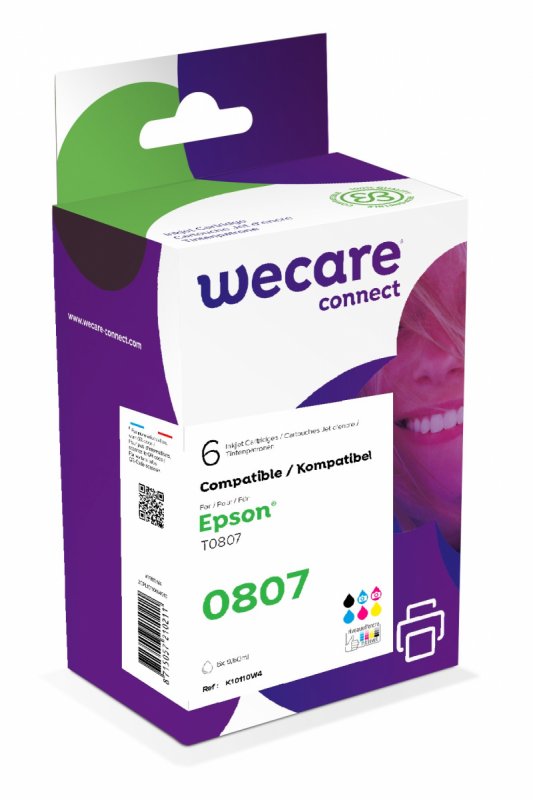 WECARE ARMOR ink kompatibilní s Epson R265 K/ C/ M/ Y/ PC/ PM T080740 - obrázek produktu