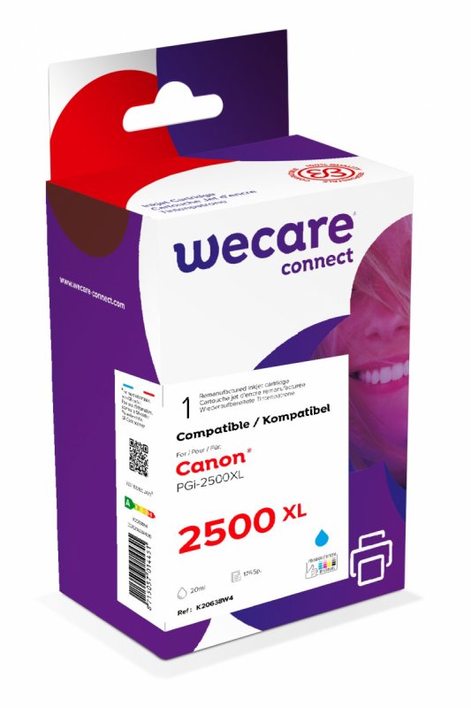 WECARE ARMOR ink kompatibilní s CANON PGi-2500XLC, modrá/ cyan - obrázek produktu