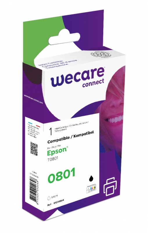 WECARE ARMOR ink kompatibilní s EPSON C13T08014011,černá/ black - obrázek produktu