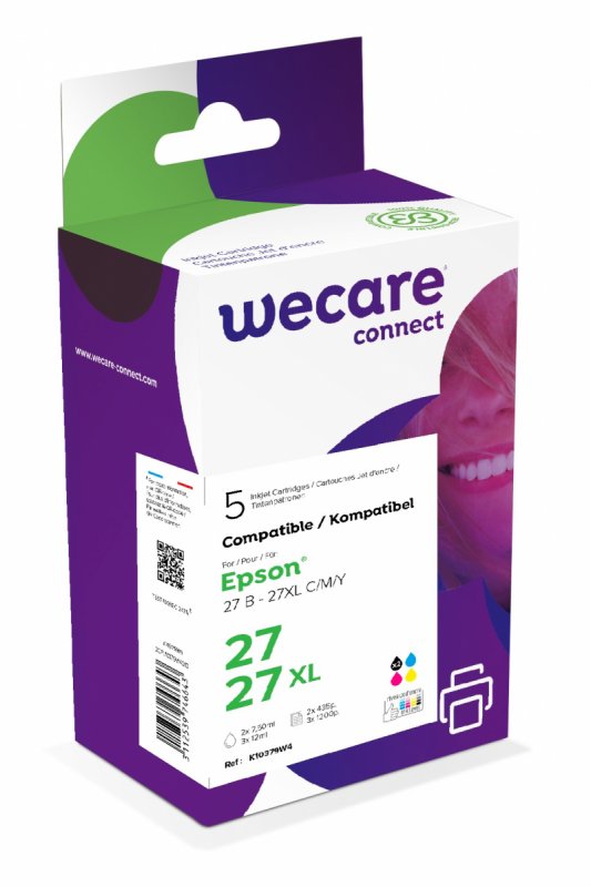 WECARE ARMOR ink sada kompatibilní s EPSON C13T27X,2xčerná/ CMY - obrázek produktu