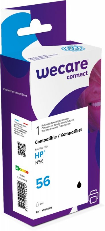 WECARE ARMOR ink kompatibilní s HP C6656A, černá/ black - obrázek produktu