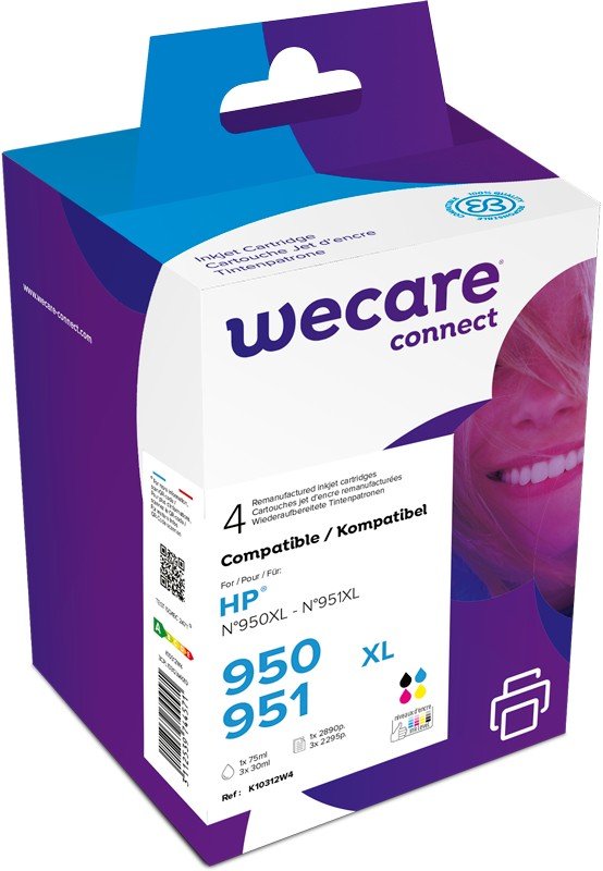 WECARE ARMOR ink sada kompatibilní s HP C2P43AE, CMYK/ HC - obrázek produktu