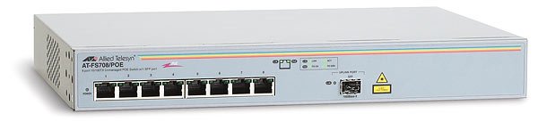 Allied Telesis 8x10/ 100+1SFP switch AT-FS708/ POE - obrázek produktu