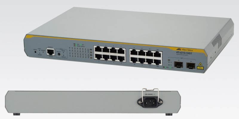 Allied Telesis L2+ 14xGb 2xSFP switch AT-x210-16GT - obrázek produktu