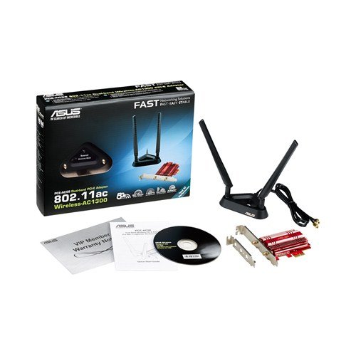 ASUS PCE-AC56 - Dual Band Wireless-AC1300 PCIe Adapter, High-Power Design, 2 x enternal antennas - obrázek č. 2