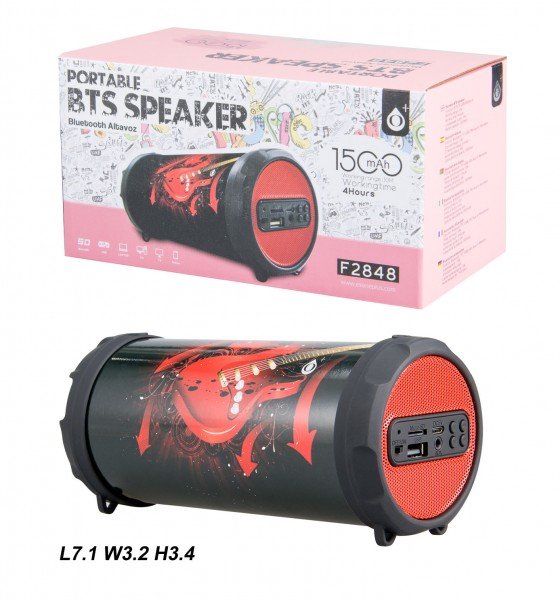 Bluetooth Port.Speaker PLUS Mini F2848, Red Guitar - obrázek produktu