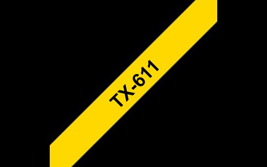 Brother TX-611 žlutá /  černá (6mm - obrázek produktu