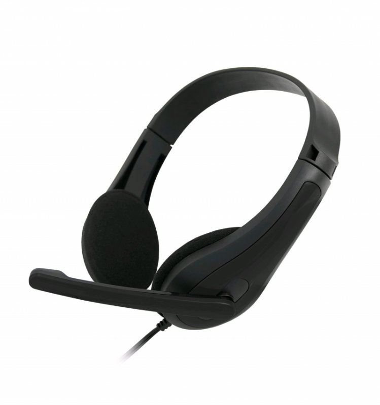 Sluchátka k PC C-TECH MHS-01, černo-grafitová - obrázek produktu