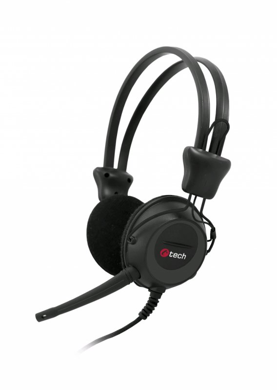 Sluchátka k PC C-TECH MHS-02, černo-grafitová - obrázek produktu