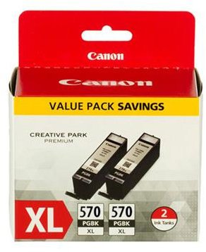 Canon PGI-570XL PGBK, 2-pack černý velký - obrázek produktu
