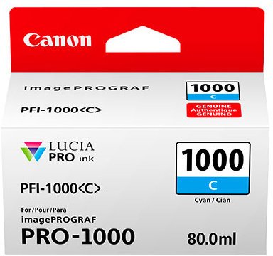 Canon PFI-1000 C, azurový - obrázek produktu