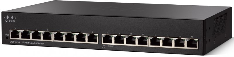 Cisco SG110-16 16-Port Gigabit Switch - obrázek produktu