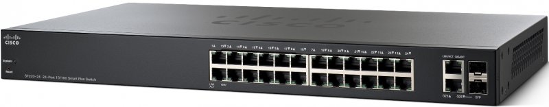 Cisco SF220-24-K9-EU 24x10/ 100 Smart+ Switch - obrázek produktu