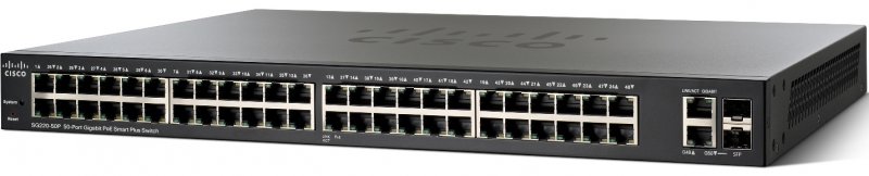 Cisco SG220-50P-K9-EU 50xGigabit PoE Smart+ Switch - obrázek produktu