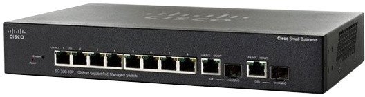 Cisco SG350-10P 10-port Gigabit POE Managed Switch - obrázek produktu