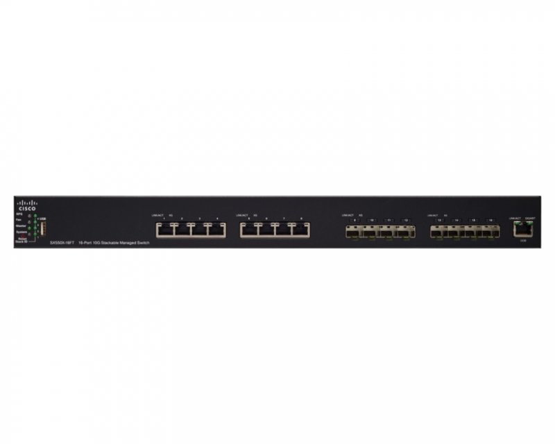 Cisco SX550X-16FT 8x10 GE copper ports8x10 GE SFP+ - obrázek č. 1