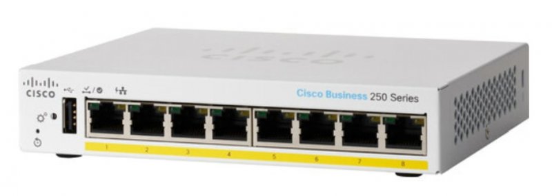 Cisco Bussiness switch CBS250-8PP-D-EU - obrázek produktu