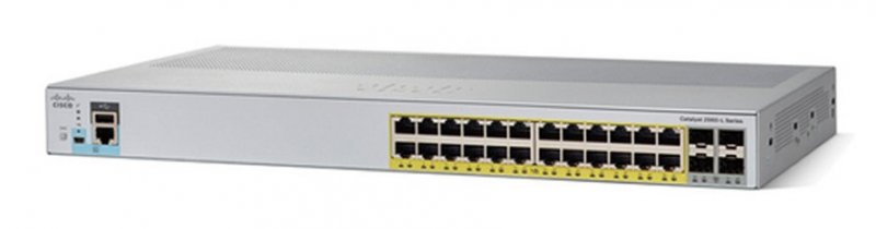 Cisco WS-C2960L-24PS-LL (24xGE, 4xSFP, LL, PoE) - obrázek produktu