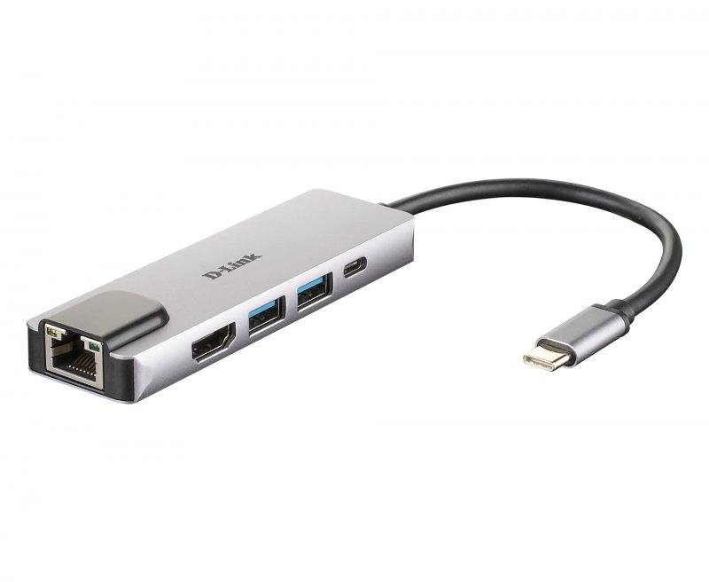 D-Link 5-in-1 USB-C Hub with HDMI/ Ethernet and Power Delivery - obrázek produktu
