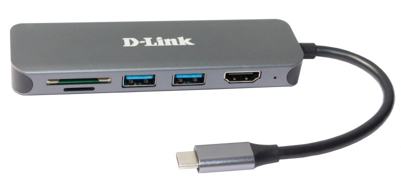 D-Link 6-in-1 USB-C Hub with HDMI/ Card Reader/ Power Delivery - obrázek č. 1