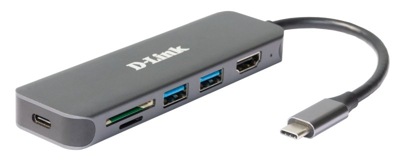 D-Link 6-in-1 USB-C Hub with HDMI/ Card Reader/ Power Delivery - obrázek produktu