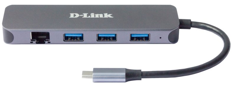 D-Link 5-in-1 USB-C Hub with Gigabit Ethernet/ Power Delivery - obrázek č. 1