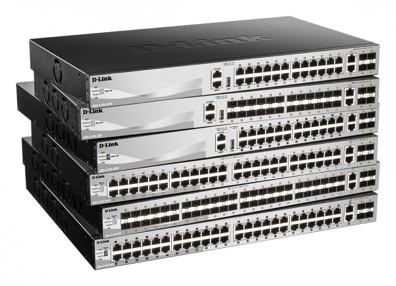 D-Link DGS-3130-30S L3 Stackable Managed switch, 24x SFP, 2x 10G RJ-45, 2x 10G SFP+ - obrázek č. 1