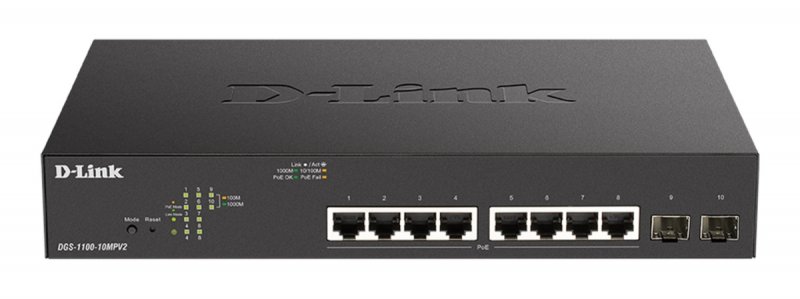 D-Link DGS-1100-10MPV2 PoE EasySmart 10/ 100/ 1000 - obrázek produktu