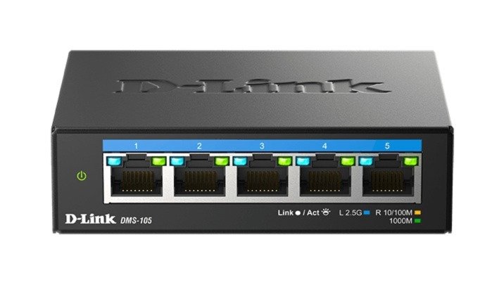 D-Link DMS-105/ E 5-port 2.5G Multi-Gigabit QoS IGMP Snooping Switch - obrázek č. 1