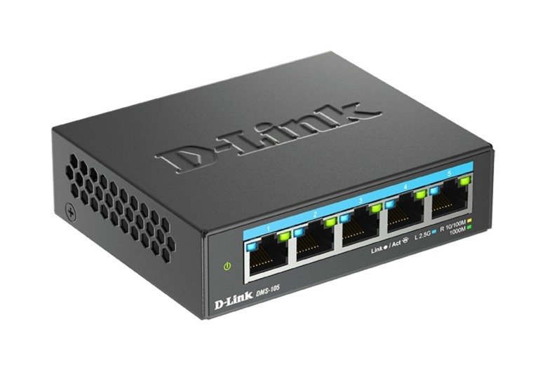 D-Link DMS-105/ E 5-port 2.5G Multi-Gigabit QoS IGMP Snooping Switch - obrázek č. 3