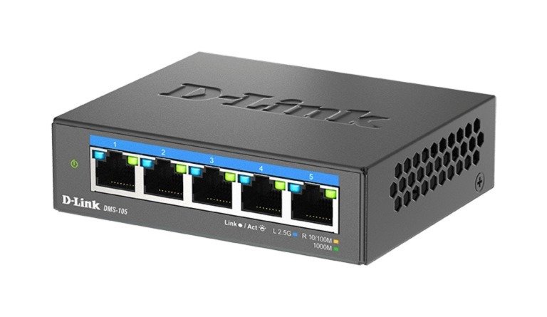 D-Link DMS-105/ E 5-port 2.5G Multi-Gigabit QoS IGMP Snooping Switch - obrázek č. 2