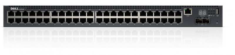 DELL Networking N2048 switch 48x 10/ 100/ 1000 Base-T+ 2x SFP+ 10GbE/  2x stacking - obrázek produktu