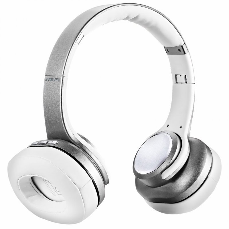 EVOLVEO SupremeSound 8EQ, Bluetooth sluchátka s reproduktorem a ekvalizérem 2v1, stříbrné - obrázek č. 1
