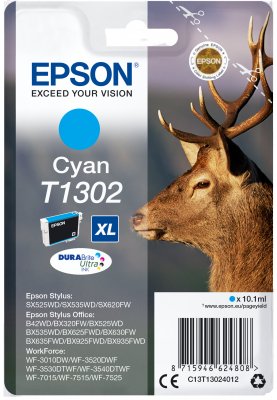 Epson Singlepack Cyan T1302 DURABrite Ultra Ink - obrázek produktu