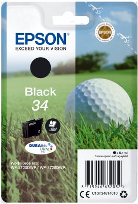 Epson Singlepack Black 34 DURABrite Ultra Ink - obrázek produktu