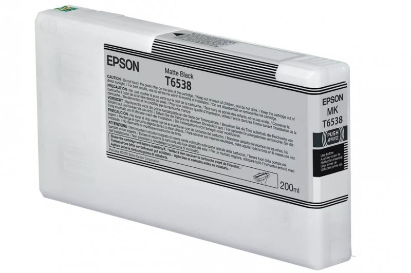 Epson T6538 Matte Black Ink Cartridge (200ml) - obrázek produktu