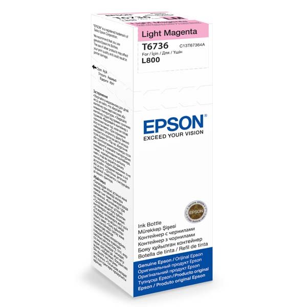 Epson T6736 Light Magenta ink 70ml  pro L800 - obrázek produktu